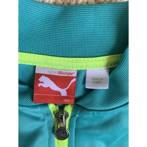 PUMA NWT Girls 2PC Track Suit Jacket Pant Top Warm Up 18M - Picture 2 of 3